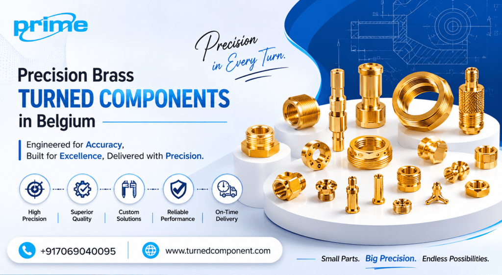 Precision Brass Turned Components in Belgium